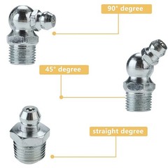 (2 Pack) Double Handle Lock Plier Oil Nozzle High Pressure Grease Gun Coupler