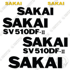 Fits Sakai SV510DF-2 Decal Kit Roller – 7 YEAR OUTDOOR 3M VINYL!