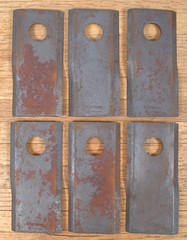 LOT of 24 NOS Genuine New Holland 766727 Blades Made in West Germany