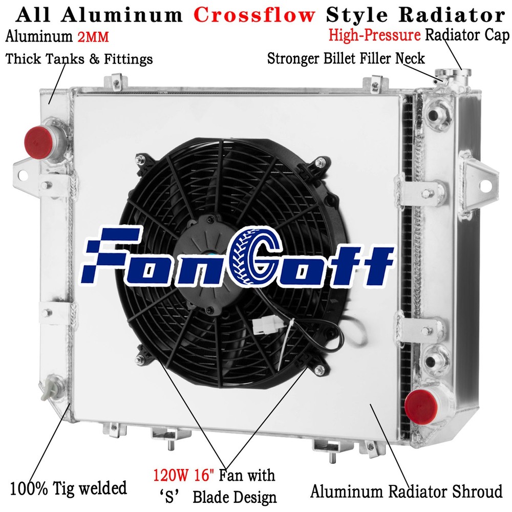 4Row Radiator Shroud Fan for 12+ Doosan Daewoo Forklift G20P-5 GM 3.0L LP 209006