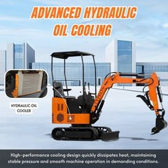 Free Ship TYPHON TYRANT X 1Ton Mini Excavator USA 13.5HP include 12 Attachments