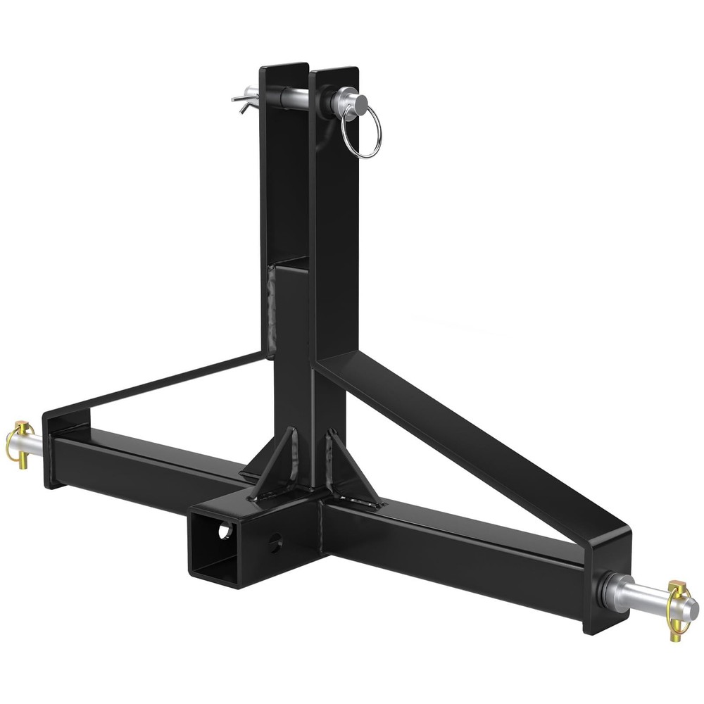 3 Point Hitch 2” Trailer Receiver Hitch Tow Drawbar Category 1 Tractor Adapter