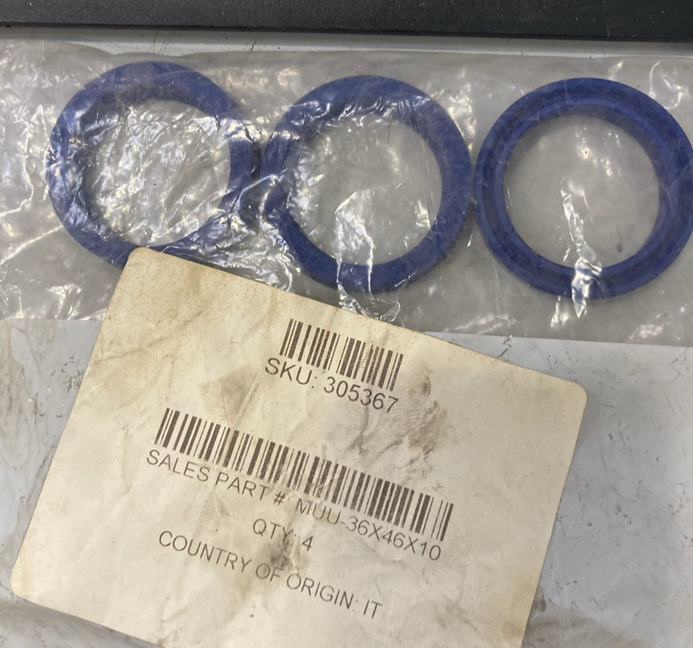 MUU-36X45X10 Hydraulic Rod U-Seal Metric Lip Ring 36mm x 45mm x 10mm Pack of 3