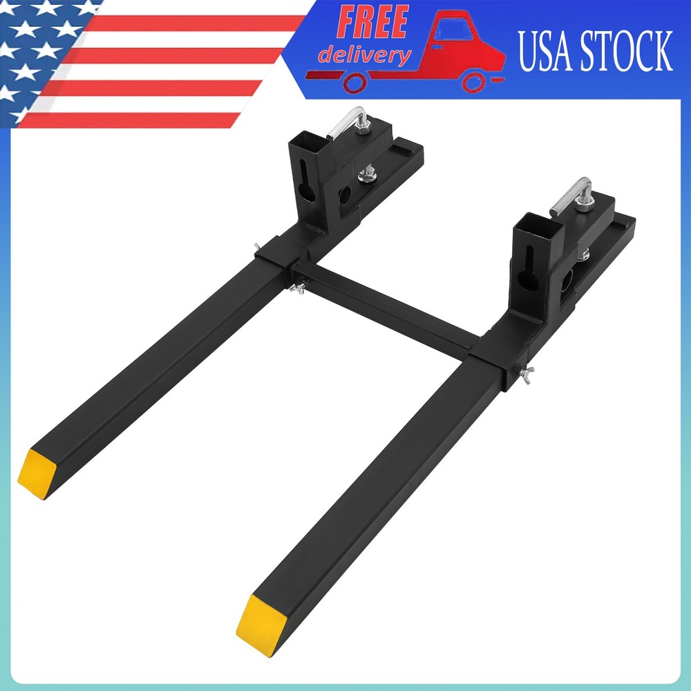 43in Alloy Steel Mud Bucket Modified Pallet Fork with adjustable Connecting Rod