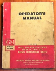 Detroit Diesel Engine 1951 Operators Manual 3 4 6-Cylinder Series 71 Two-Cycle