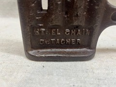 Vintage steel chain detacher 8” Cast Iron Industrial Tool