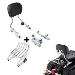 Detachable Passenger Sissy Bar Luggage Rack 4 Pt Docking Hardware for 2009-2013