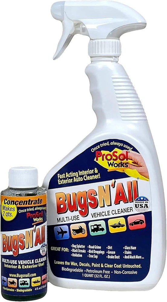 Multipurpose Car Cleaner & Degreaser – Bug & Multi-Surface Car Cleaner 4 oz