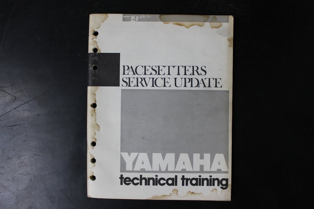 Yamaha PACESETTERS SERVICE UPDATE Technical Training Manual 1979-1980