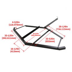 Driveway Drag Tow Behind Drag Harrow 72” Width, Steel Gravel Grader For ATV,UTV