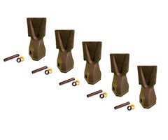 5 Backhoe Bucket Teeth 208-5235 – Penetration Tip, w/ Pin, fits CAT DRS230