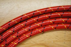 Red Cloth Copper Core Spark Plug Wire IH International Farmall H Super H 300 350