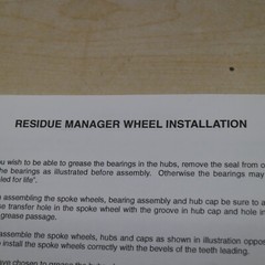 YETTER MODEL 2960 FERTILIZER COULTER SET UP PARTS RESIDUE ATTACHMENT MANUAL