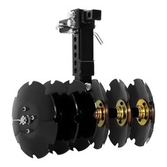 For Universal Adjustable 20” Rear Steel Disc Harrow Steel 6 Pcs 10″ Disc Plow
