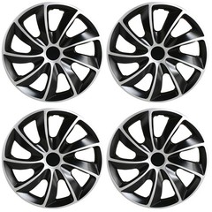 4 Pack 17 inch Matte Black Hubcaps Wheel Covers Replacement