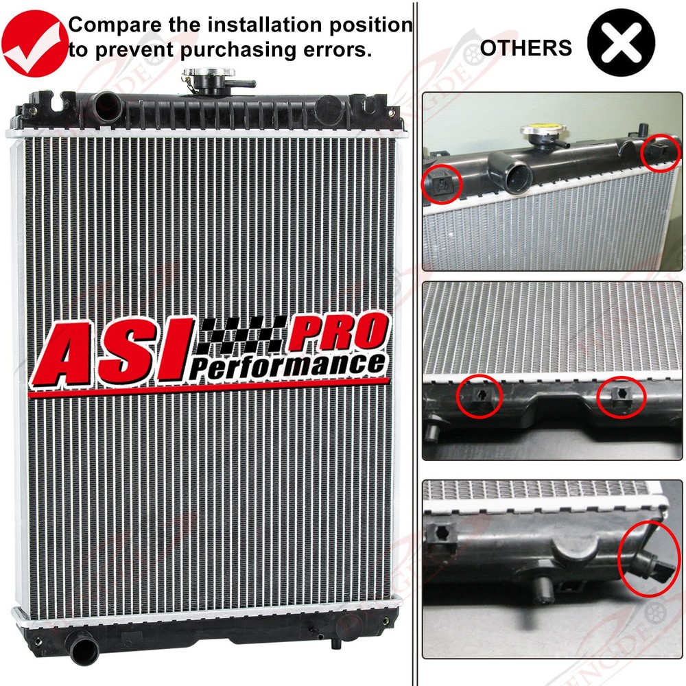 ASI 3 Row Aluminum Radiator For 2014+ Kubota L47 L4760 L5040 L5740 L5460 L5060