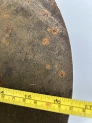 Vintage Set Of 4 Farm Implement Disc Plow Blade