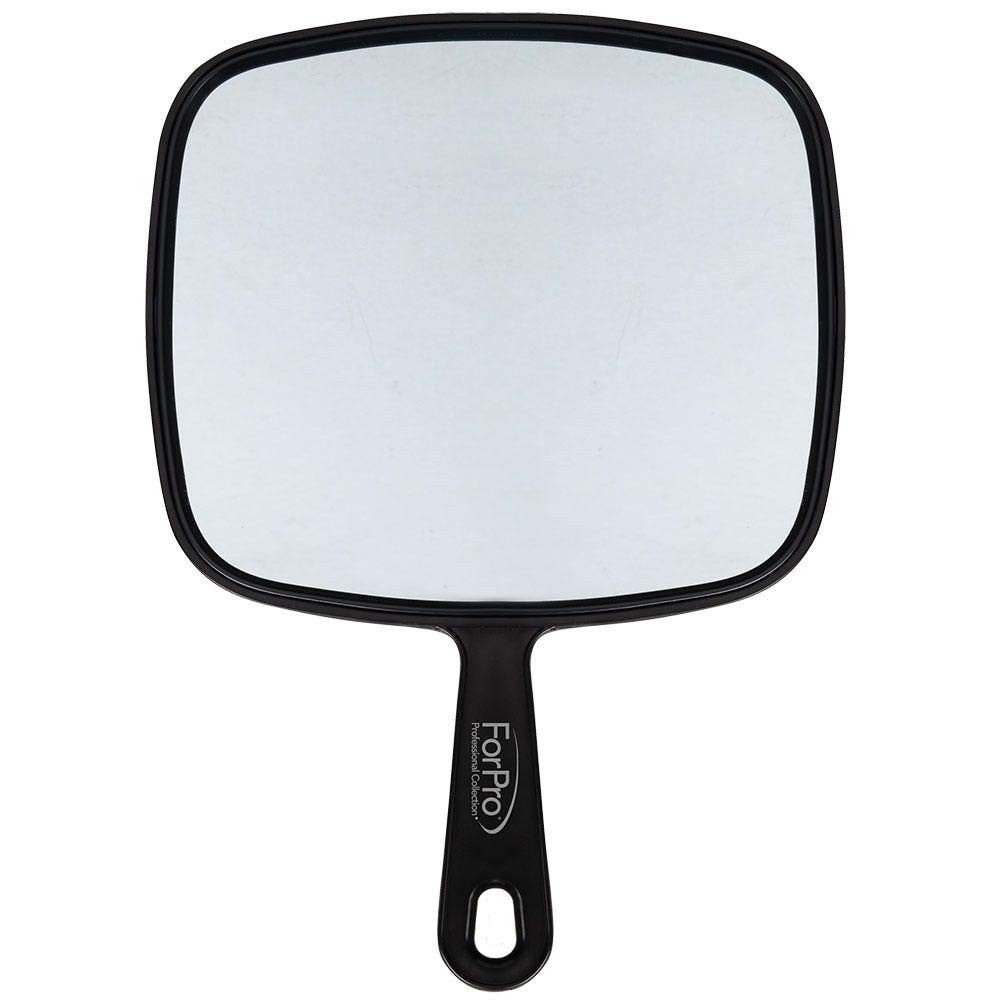 ForPro Professional Collection Extra Large Hand Mirror with X-Large, Black