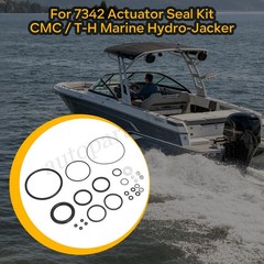 For CMC Power-Lift T-H Marine Hydro-Jacker 7342 Actuator Seal Kit w/ Check Balls