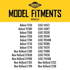 18″ TNT C Pattern Rubber Track 450x86x55 Bobcat T250 T300 T320 T740 T750 T770