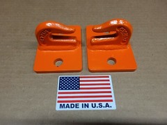 5/16″ Bolt On Grab Hooks For Loader Tractor Bucket Heavy Duty Steel Pack Of (2)