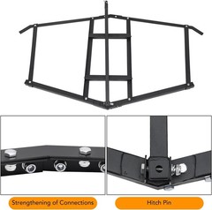 60″ Driveway Drag Grader Harrow with 2 Adjustable Bars for Landscape Leveling