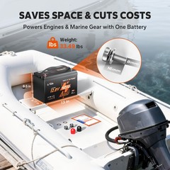 LiTime 12V 140Ah Dual Purpose LiFePO4 Battery CCA 900 1792Wh For Marine RV Solar