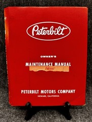 Vintage PETERBILT Owner’s Maintenance Manual Rare Early 1960s Model 282 ST 282ST