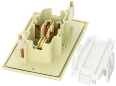Valterra Diamond Group WDR15IV Ivory 15 Amp Decor Speed Box Receptacle, Off-W…
