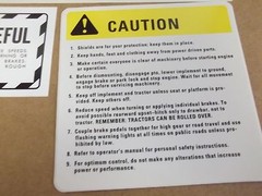 FARMALL MODEL C DECALS. ALL DECALS ON TRACTOR. MYLAR. YEARS 1949-51. C-DETAILS