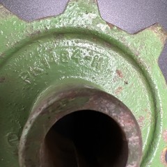 John Deere PK1484H Chain Sprocket 1” shaft 9 teeth approx 5-1/2” diameter