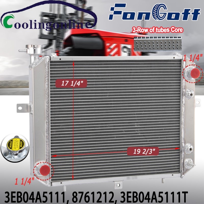 Forklift Radiator Fits Komatsu Allis Kalmar # 3EB04A5111,8761212,3EB045A5111T