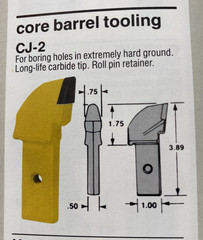 NEW LOT OF (5) PCS. OF KENNAMETAL CJ-2 CARBIDE DRILLING TEETH WITH (5) POCKETS