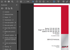CASE IH 500 STEIGER TRACTOR MANUAL OPERATORS SERVICE SHOP ENGINE REPAIR PDF USB