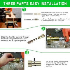 TK95029 Cat 1 Quick Hitch Adapter Bushing Kit Fits Category 1 3-Point Hitch