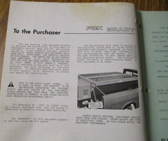 Fox Brady 2130-07 Compact Uni-Spreader Operators & Parts Manual Koehring truck