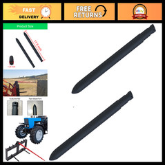 Heavy Duty 17.5″ Hay Bale Spear Stabilizer Attachment, Quick Attach Spike for Sk