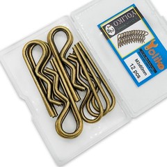 12 Pcs Heavy Duty Hitch Pins Clip R Clips Spring Bronze M3x60mm-12pcs,