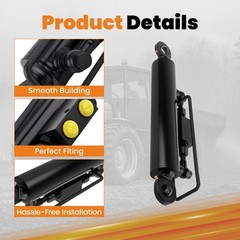 Hydraulic Top Link 16 1/8-22 7/16”with Locking Block Inc.2 Hoses for Tractors