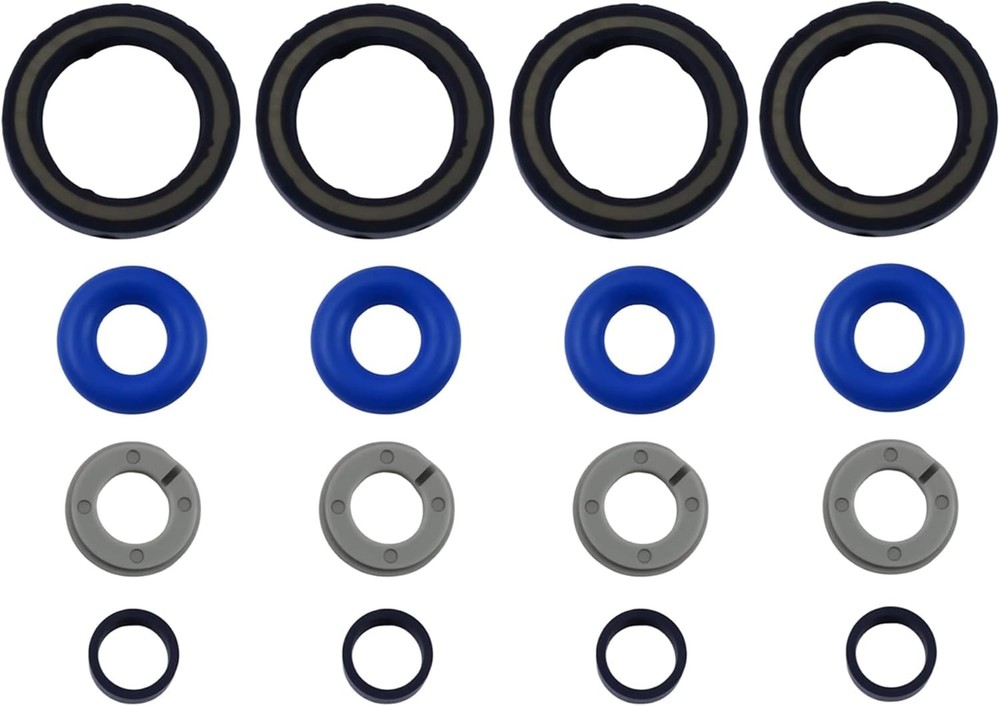 4 Sets Fuel Injector Seal Repair Kit Compatible witn H-yundai Sonata 2015-2017