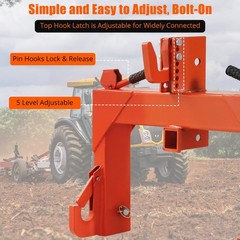3000LBS Steel 3 Point Quick Hitch W/ 2″ Receiver Hitch For Cat 1 & 2 Tractors