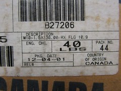Detroit Diesel 8929357, 11509526, Manifold Bolts, Lot of 6, NOS, Genuine DD
