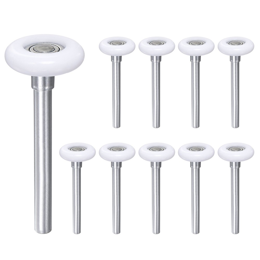 10pcs 1.8″ Nylon Garage Door Rollers for 2″ Garage Track 4.25″ Stem
