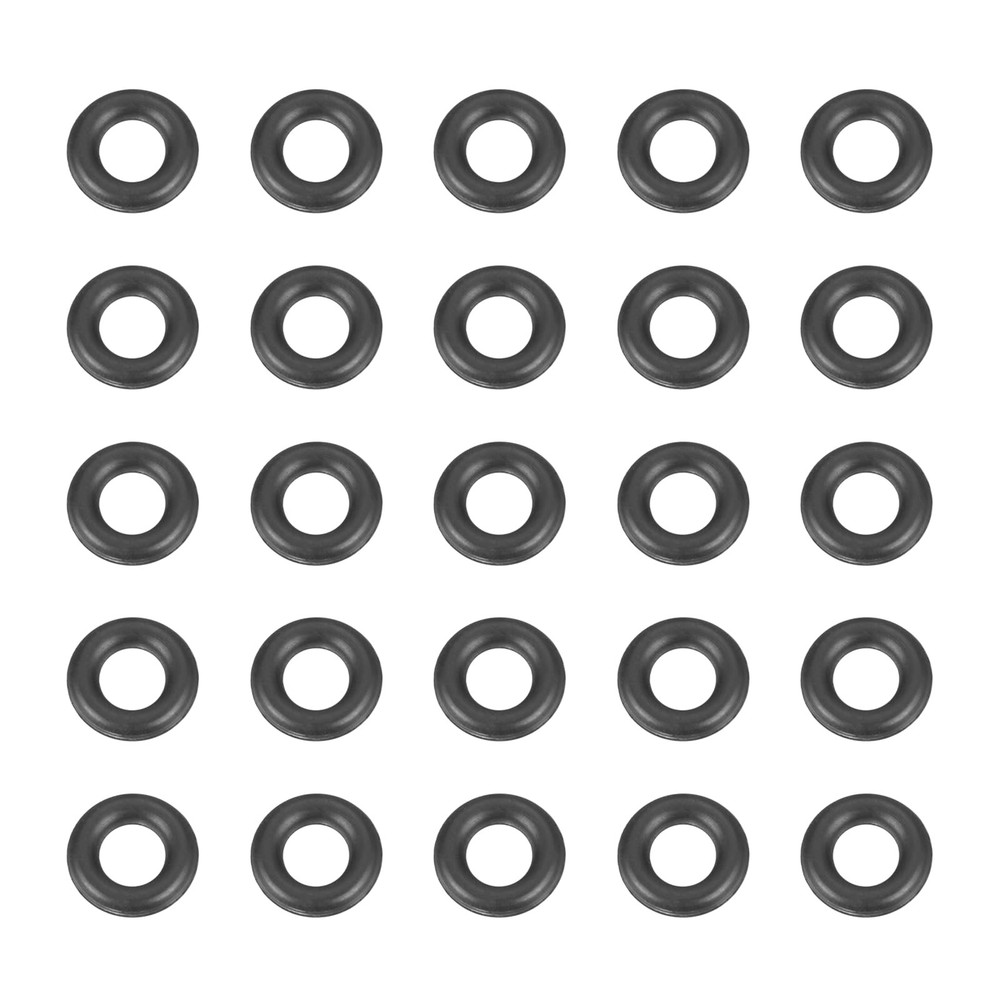 HARFINGTON 50pcs Nitrile Rubber O-Rings 6mm OD 3mm ID 1.5mm Width 6x3x1.5mm
