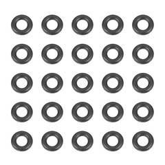 HARFINGTON 50pcs Nitrile Rubber O-Rings 6mm OD 3mm ID 1.5mm Width 6x3x1.5mm