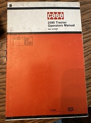 Case 2590 Tractor Owner’s Operator’s Manual Rac 9-6363 12/80