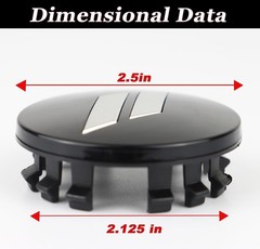 4pcs 63mm 2.5 inches Slash Wheel Center Cap Covers Fit for Dodge Charger