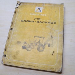 ALLIS CHALMERS 715 Backhoe LOADER Parts Manual Book list catalog 1973 spare