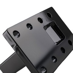 Adjustable Pintle Hitch Bracket 3 Position for 2″ Receiver Black 20000 lbs