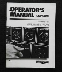 NORTHERN LIGHTS LUGGER M773LW M773LW2 DIESEL GENERATOR SET OPERATORS MANUAL NICE
